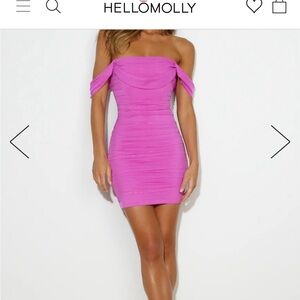 FRESH LOVE MESH MINI DRESS - purple